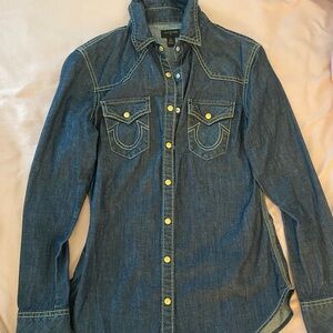True Religion Denim Blouse